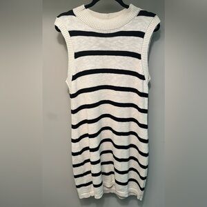 Sanctuary Navy and White Sleeveless Dress